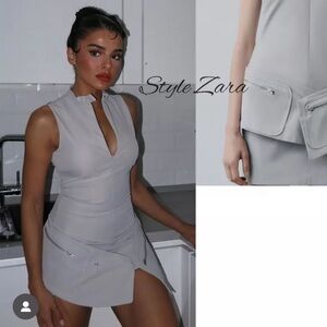 NWOT Zara Belted Shorted Dress with Pockets